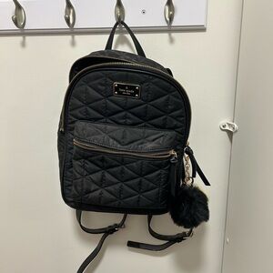 Black nylon Kate spade backpack